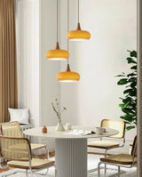 Illuminate with Vibrancy: Orange Retro Pendant Light