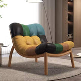 Italienischer Designer-Lazy-Stuhl aus Rindsleder