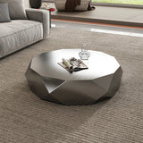 Italian Designer Auxiliar Metal Coffee Table