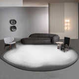 Italian Designer Oval Linear Rug