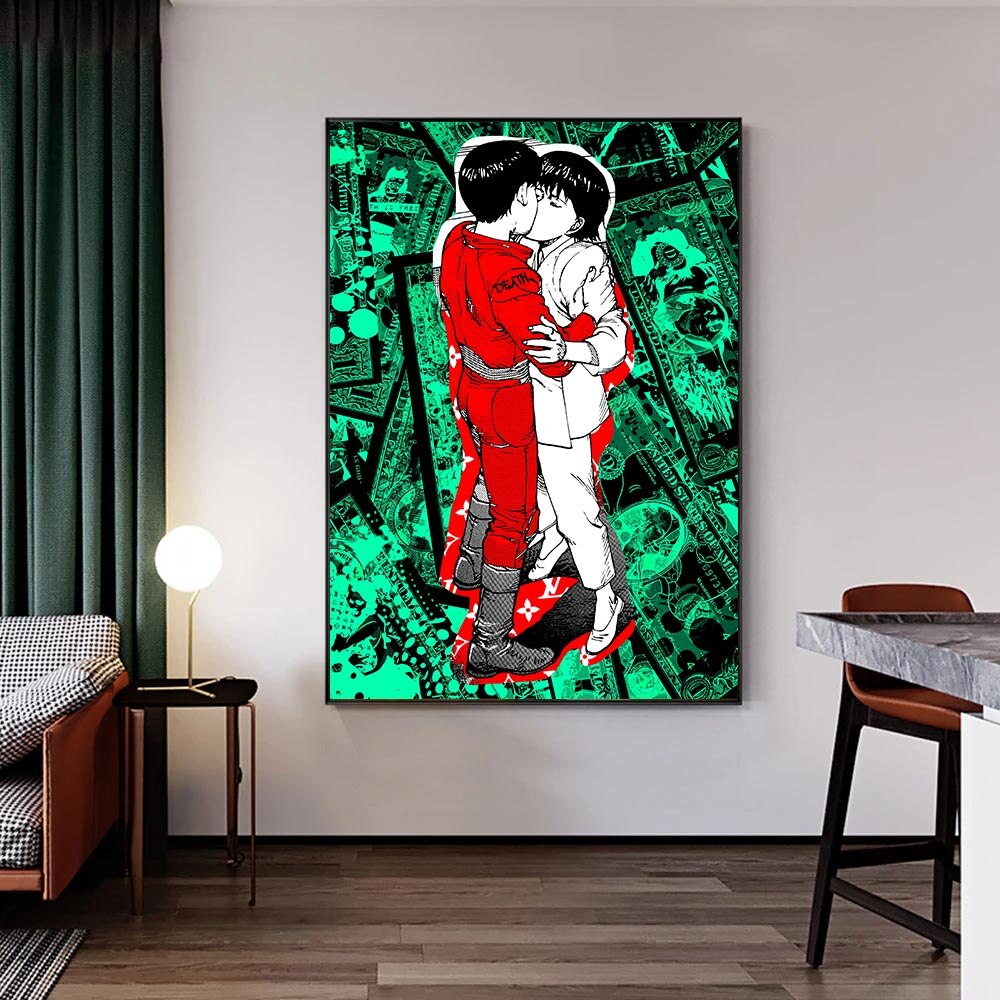 Japan Wall Art Kaneda & Kei Kiss Canvas Wall Art