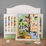 Jungle Animals Theme Crib Cot Bedding Set