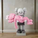 KAWS Gone Pink Statue Sculpture - GraffitiWallArt