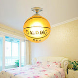 Kids Basketball Football Ceiling Light | Kids Room Decor Lights