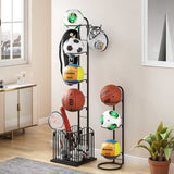 Kids Basketball Multi-layer Rack - Organizing Solution