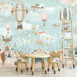 Kids Room Wall Decor - Animals Circus Wallpaper