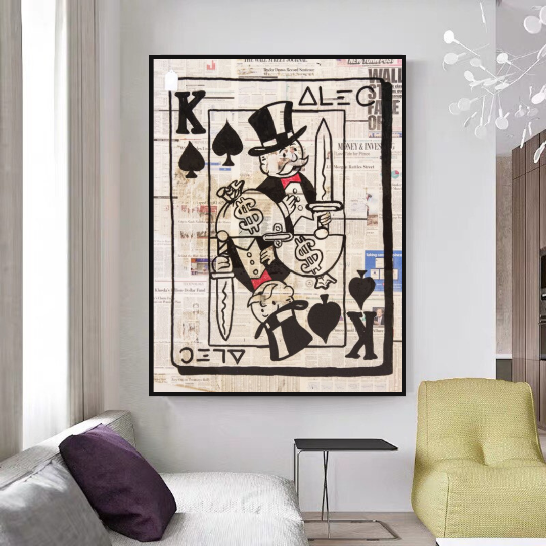 King of Spades Poker: Mr Monopoly Wall Art