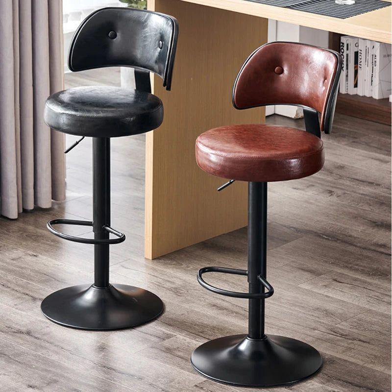 Kitchen Island Dining Cadeira Leather Stools Bar Chair