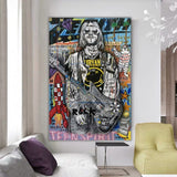 Kurt Cobain Singer Canvas Wall Art