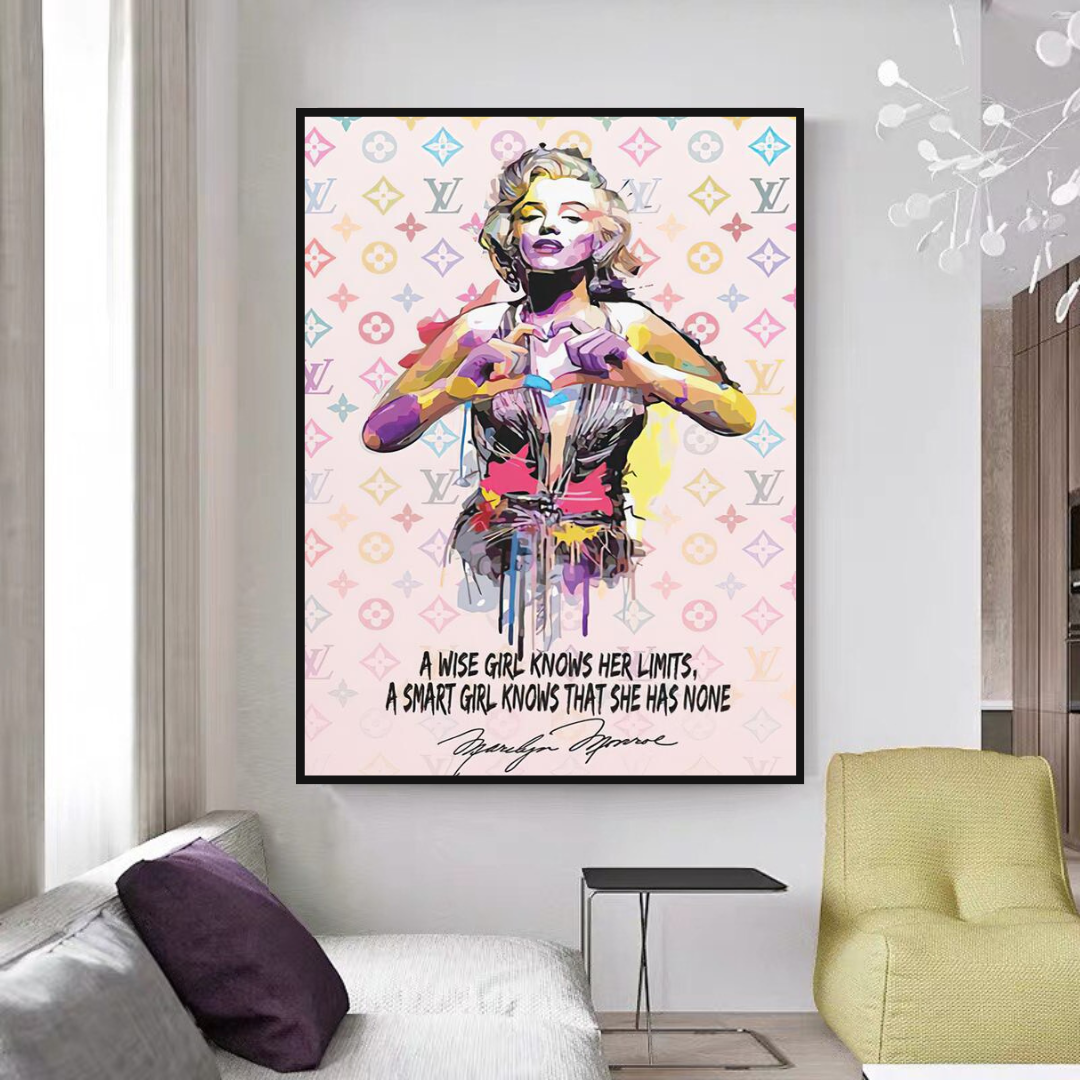 LV Wise Girl Marilyn Poster - Stylish Art for Your Walls