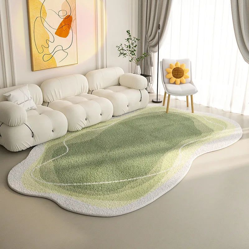 Tapis ovale en laine d'agneau Kitten Touch : élégance cosy