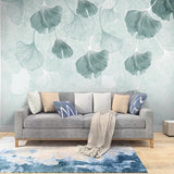 Large Green Leaf Wallpaper for Home Wall Decor