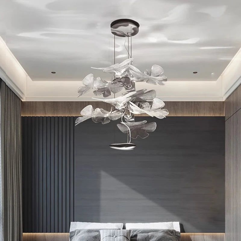 Feuilles Pétales Éclairage de lustre design de style unique