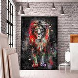 Art mural sur toile Royaume des Lions