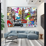 London City Of Love and Fashion Canvas Wall Art