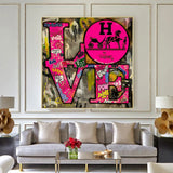 Love Graffiti Art Print – Expressive Street Art Décor