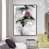 Lovers Kiss Wall Art Exquisite Décor for Passionate Souls