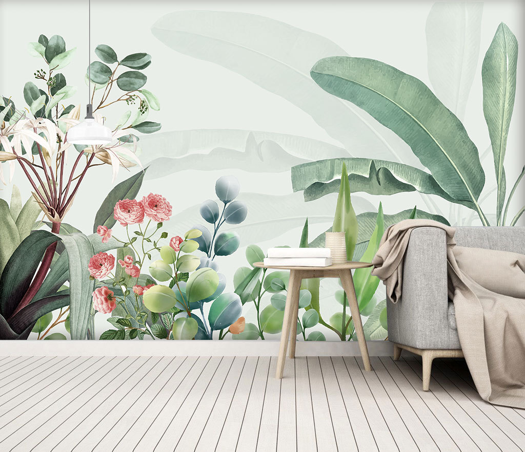 Lush Greens Tropical Wallpaper Murals: Bring Tropics Home