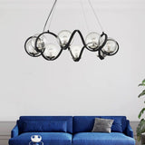 Magic Bean Molecular LED Chandelier with Glass Bubbles