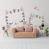 Meow Cat Theme Nursery Wallpaper Transform Your Space