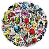 Mexican Style Skull Stickers Pack - Vibrant Designs