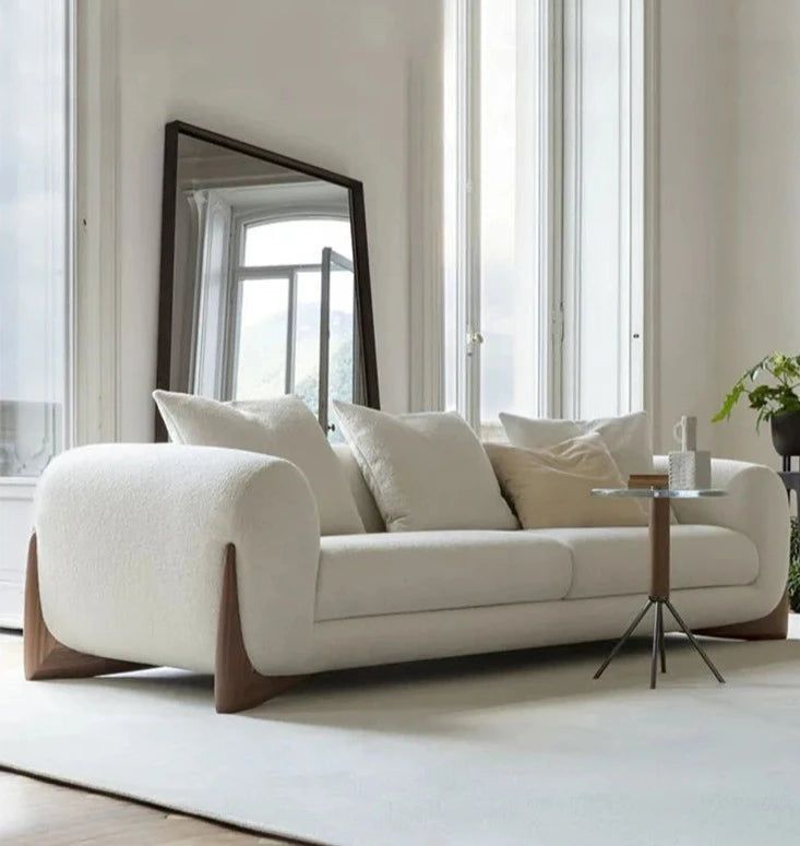 Minimalist XXL Wood Arches Sofa Set