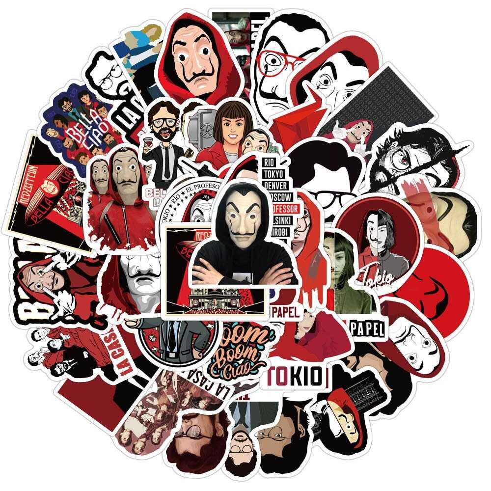 Money Heist Stickers Pack Ideal for Fans