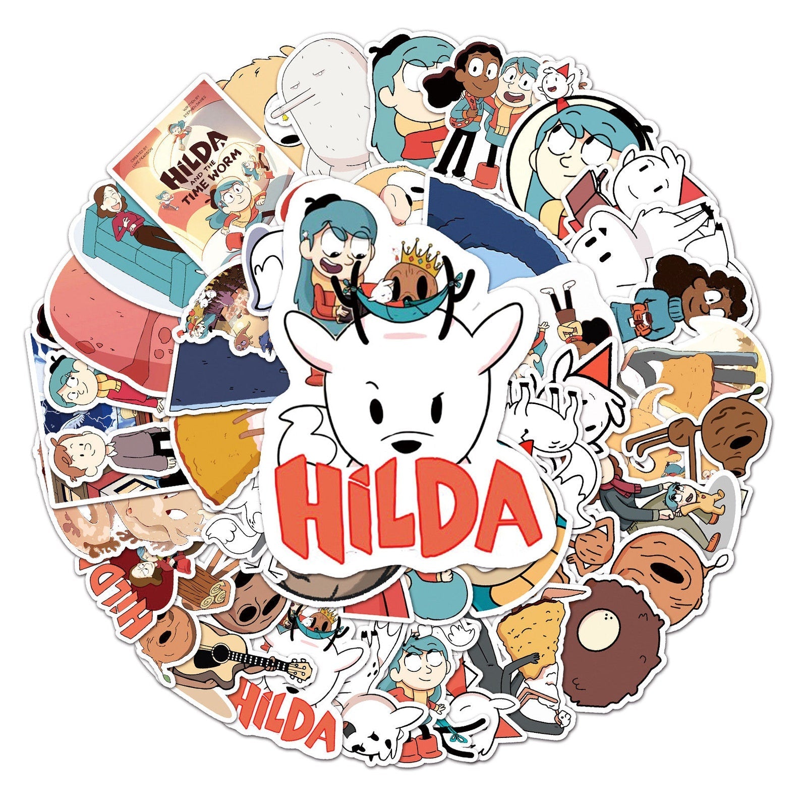 Monogram Hilda Sticker Pack - Personalized Stickers for Laptops  Water Bottles