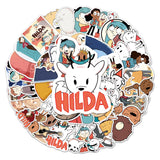 Monogram Hilda Sticker Pack - Autocollants personnalisés pour bouteilles d’eau d’ordinateurs portables 