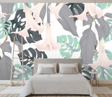 Monstera Leaf Wallpaper Mural: Transform Your Space