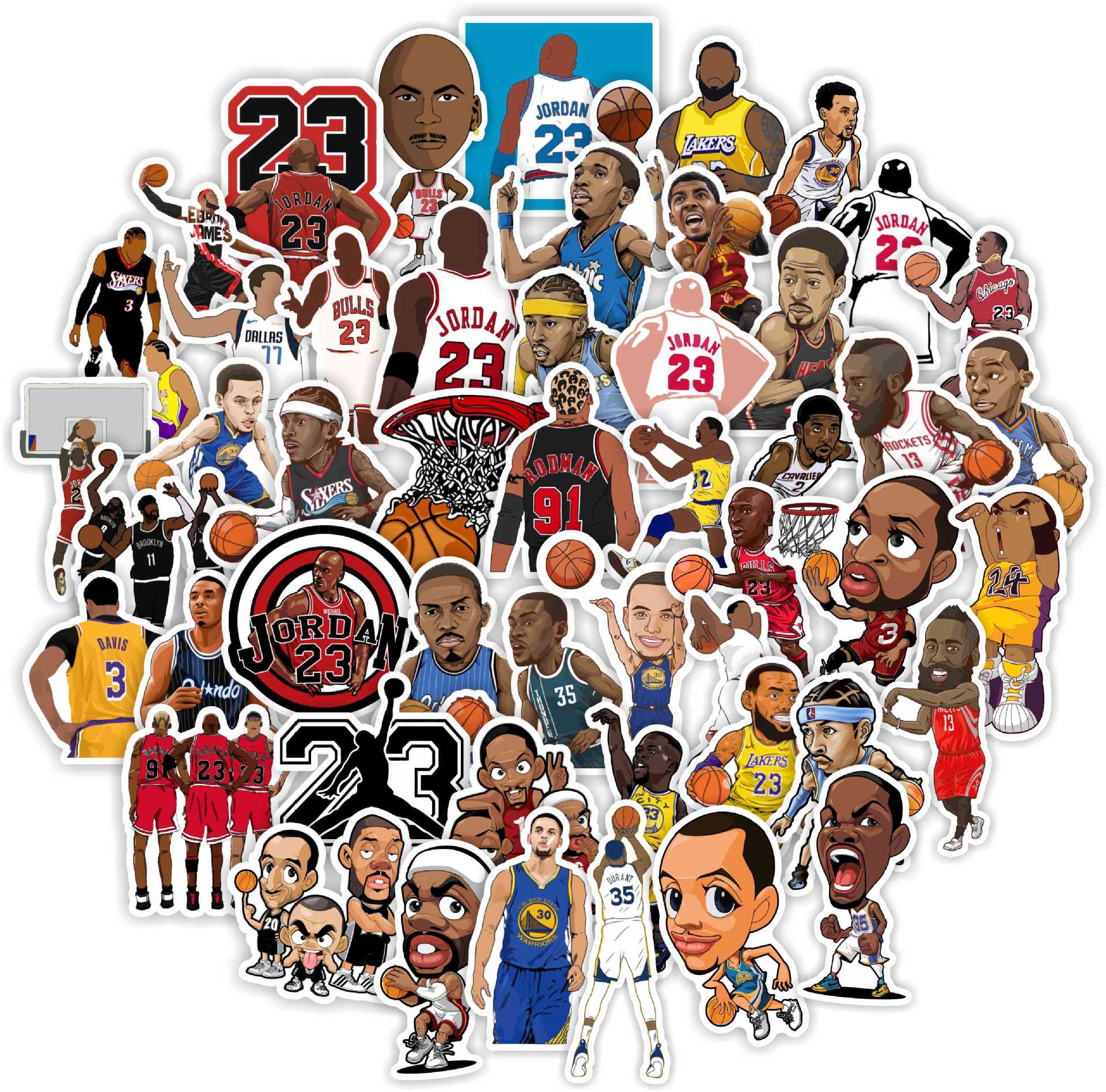 NBA Basketball Star Stickers