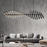 Modern LED Chandelier Lighting Nordic Black/White Office Pendant Lamps