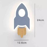 Applique Murale Rocket Moon Star | Décor d'éclairage de chambre d'enfant