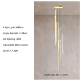 Hooked Bars Linear Staircase Chandelier Lighting