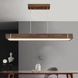 Oak Wood Slate Kitchen Island Lighting