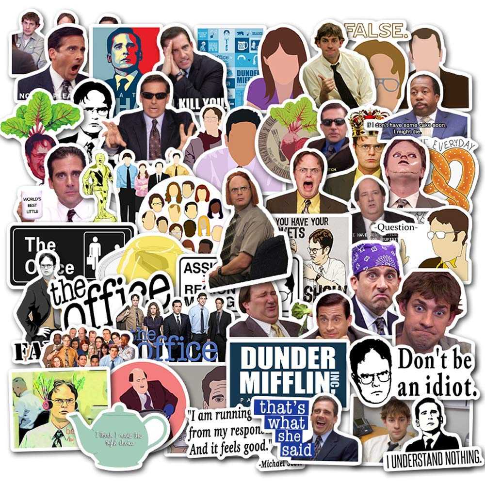 TV Series Office Stickers Pack | Famous Bundle Stickers | Waterproof Bundle Stickers