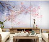 Pink Flower Branches Tree Wallpaper Murals