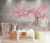 Pink Tree Wallpaper Murals Vibrant and Stylish Décor