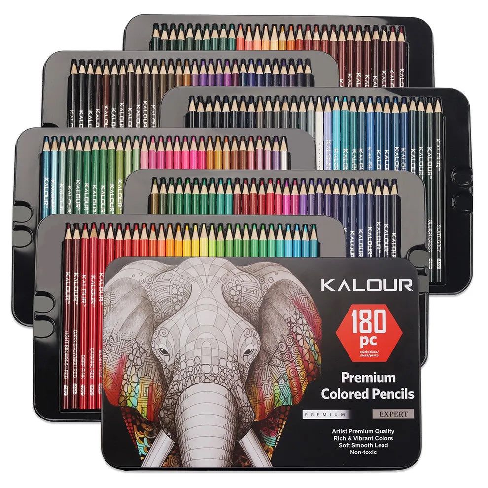 Crayons de couleur métalliques professionnels 