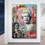 Queen Elizabeth Poster: Regal Art featuring the Iconic Queen