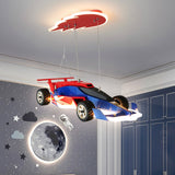 Racing Car Hanging Light - Art Deco Lighting for Kids Room