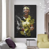 Rafael Nadal Tennis Legend Sports Canvas Wall Art