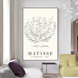 Retro Matisse Le Buisson Canvas Wall Art