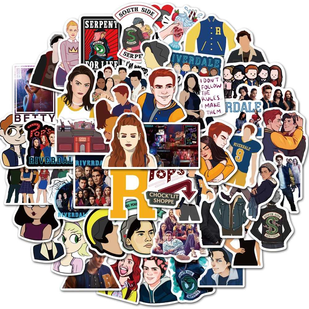 TV Series Riverdale Stickers Pack | Famous Bundle Stickers | Waterproof Bundle Stickers