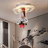 Rocket Astronaut LED Kids Room Ceiling Light