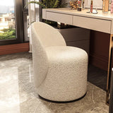 Lambswool Fabric 360 Rotatable Stool