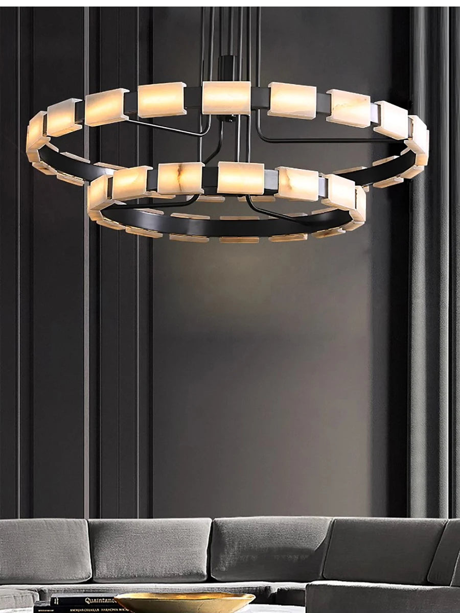 Just Spanish Marble Lustres LED Chandelier