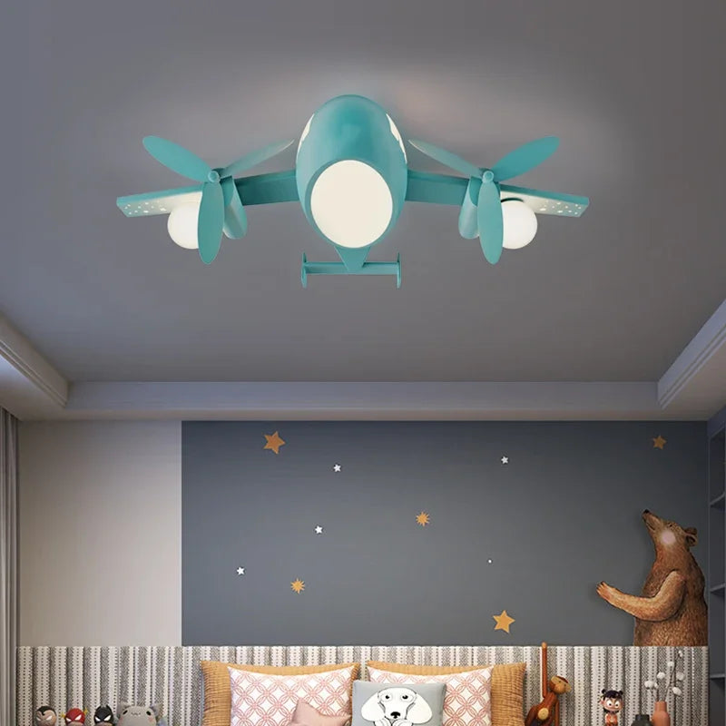 Aeroplane Lustre Ceiling Light for Kids Room