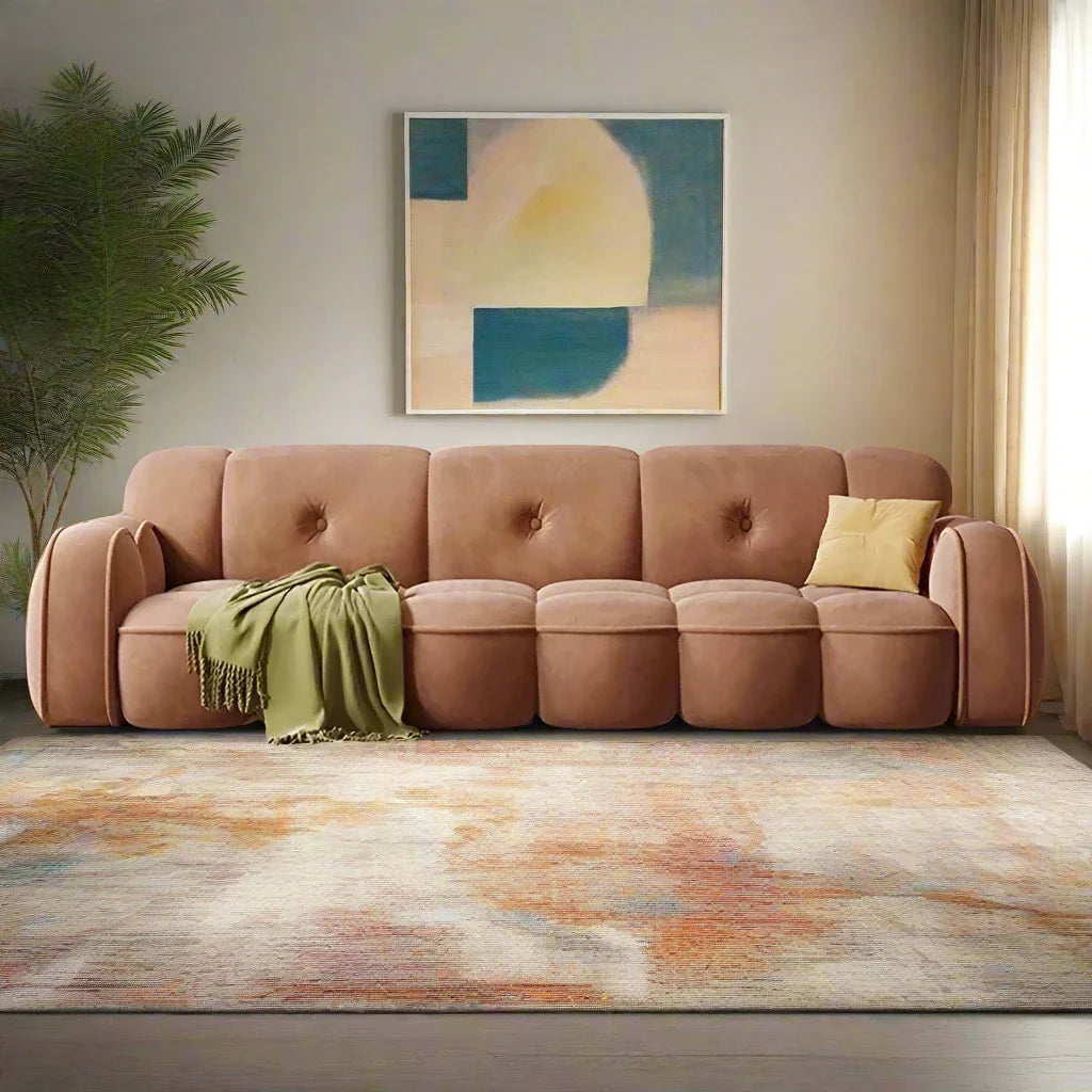 Minimalist Luxe Luxury Lazy Sofa Set - GraffitiWallArt