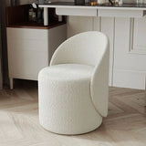 Lambswool Fabric 360 Rotatable Stool